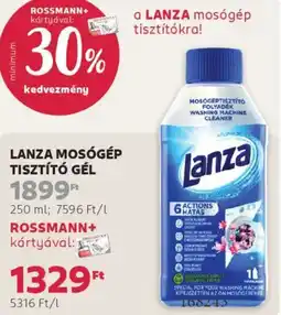 Rossmann Lanza mosógép tisztító gél ajánlat
