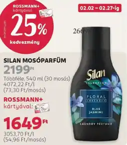 Rossmann Silan mosóparfüm ajánlat