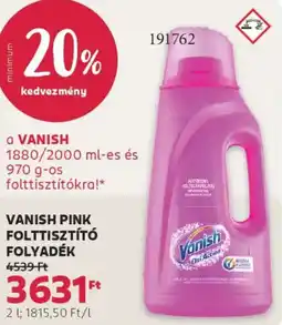 Rossmann Vanish Pink folttisztító folyadék ajánlat