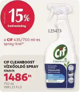 Rossmann Cif Cleanboost vízkőoldó spray ajánlat