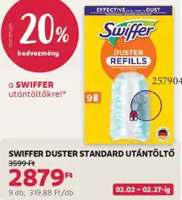 Rossmann Swiffer Duster standard utántöltő ajánlat