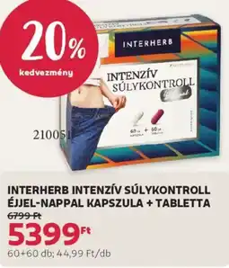 Rossmann Interherb intenzív súlykontroll éjjel-nappal kapszula + tabletta ajánlat