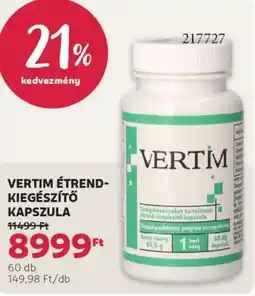 Rossmann Vertim étrend- kiegészítő kapszula ajánlat