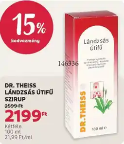 Rossmann Dr. Theiss lándzsás útifű ajánlat