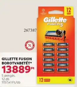 Rossmann Gillette Fusion borotvabetét ajánlat
