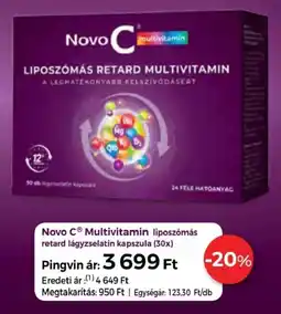 Pingvin Patika Novo C Multivitamin kapszula ajánlat