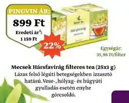 Pingvin Patika Mecsek Hársfavirág filteres tea ajánlat