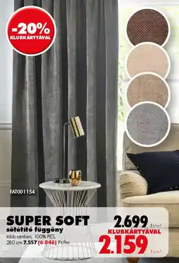 Diego SUPER SOFT sötétítő függöny ajánlat