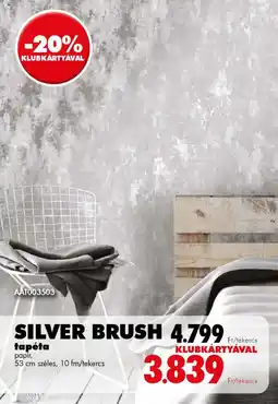 Diego Silver Brush tapéta ajánlat