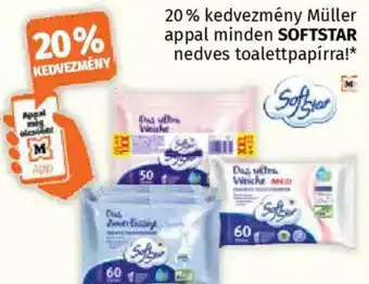 SOFTSTAR nedves toalettpapírra