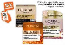 Müller L'Oréal Age Perfect arcápoló termékre ajánlat