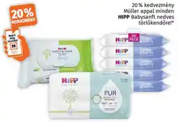 Müller HIPP Babysanft nedves törlőkendőre ajánlat