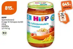Müller HIPP Gyermekmenü ajánlat