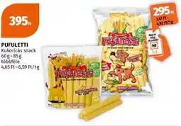 Müller Pufuletti kukoricás snack ajánlat