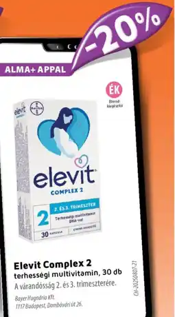 Alma Gyógyszertárak Elevit Complex 2 terhességi multivitamin ajánlat