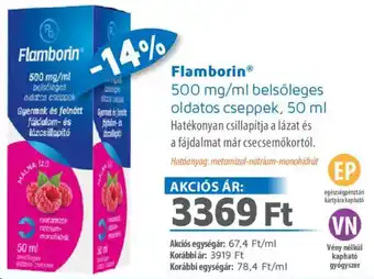 Alma Gyógyszertárak Flamborin belsóleges oldatos cseppek ajánlat