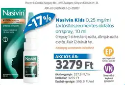 Alma Gyógyszertárak Nasivin Kids tartósítószermentes oldatos orrspray ajánlat