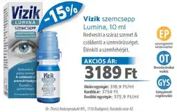 Alma Gyógyszertárak Vizik szemcsepp Lumina ajánlat