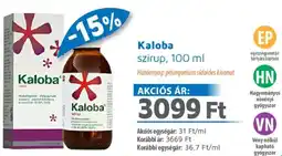Alma Gyógyszertárak Kaloba szirup ajánlat