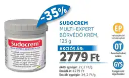 Alma Gyógyszertárak Sudocrem multi-expert börvédő krém ajánlat