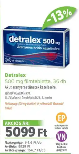 Alma Gyógyszertárak Detralex filmtabletta ajánlat