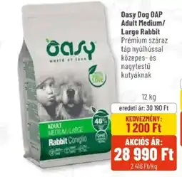 Alpha Zoo Oasy Dog OAP Adult Medium / Large Rabbit ajánlat