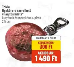 Alpha Zoo Trixie Nyakörvre szerelhető világítós biléta ajánlat