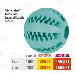 Alpha Zoo Trixie játék Denta Fun Baseball Labda ajánlat