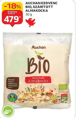 Auchan Auchan Kedvenc Bio, szárított almakocka ajánlat