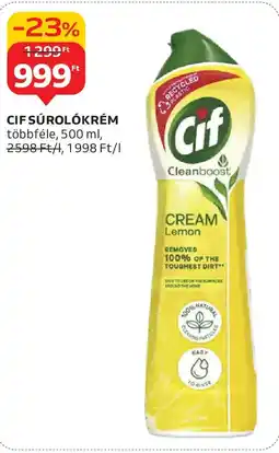 Auchan Cif súrolókrém ajánlat