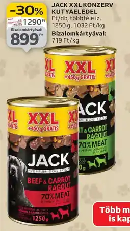 Auchan Jack XXL konzerv kutyaeledel ajánlat