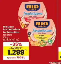 Spar Rio Mare Insalatissime tonhalsaláta ajánlat