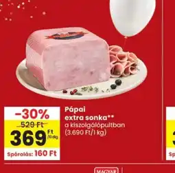 Spar Pápai extra sonka ajánlat