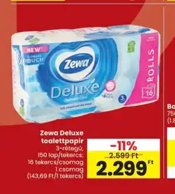 Spar Zewa Deluxe toalettpap (1.865,33r ajánlat