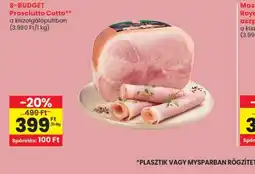 Spar S-BUDGET Prosciutto Cotto ajánlat