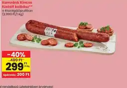 Spar Kamránk Kincse füstölt kolbász ajánlat