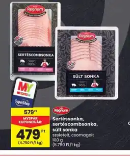 Spar Regnum Sertéssonka, sült sonka ajánlat