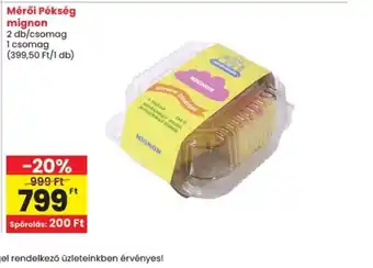 Spar Mérői Pékség mignon ajánlat