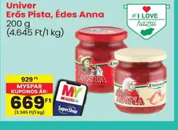 Spar Univer Erős Pista, Édes Anna ajánlat