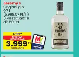 Spar Jeremy's Original gin ajánlat