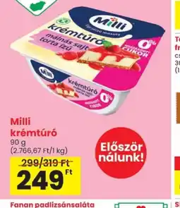 Spar Milli krémtúr ajánlat