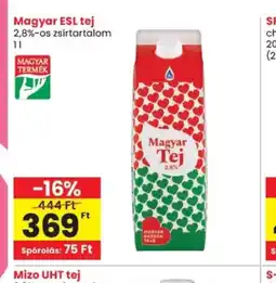 Spar Magyar Tej ESL tej ajánlat