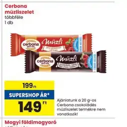 Spar Cerbona müzliszelet ajánlat