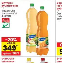 Spar Olympos gyümölcsital ajánlat