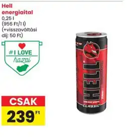 Spar Hell energiaital ajánlat