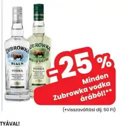 Spar Zubrowka vodka ajánlat