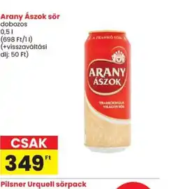 Spar Arany Ászok sör ajánlat