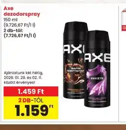 Spar Axe dezodorspray ajánlat