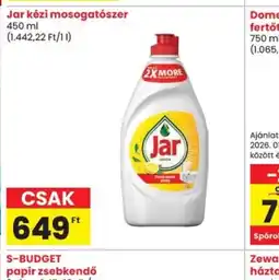 Spar Jar kézi mosogatszer ajánlat