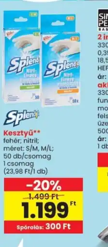 Spar Splend Kesztyű ajánlat